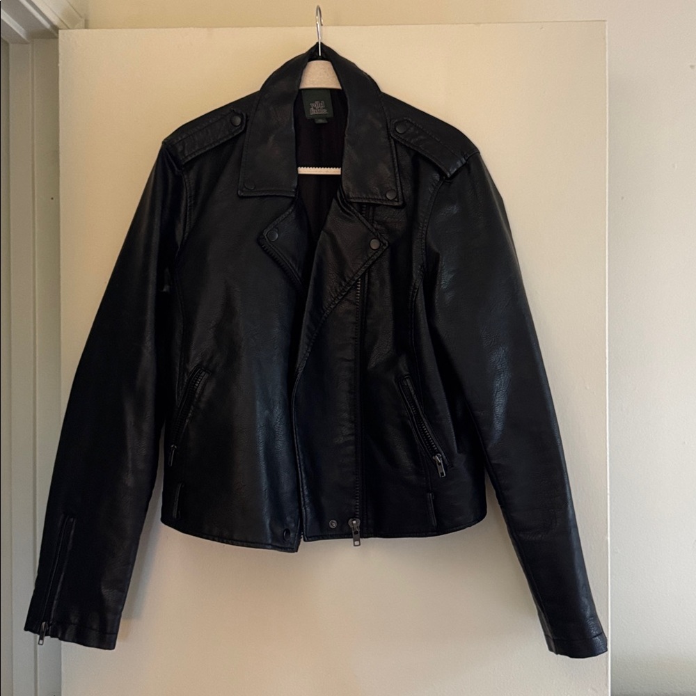 Black Faux Leather Jacket